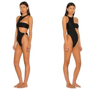 Revolve Lovewave Yinyang One Piece in Black Size Small